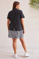 SHORT SLEEVE PLUS SIZE VNECK 1217V