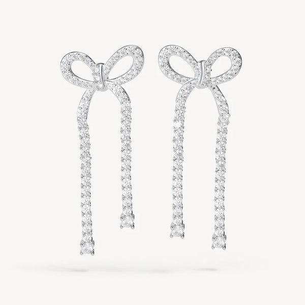 HILLBERG AND BERK BOW STATEMENT EARRINGS