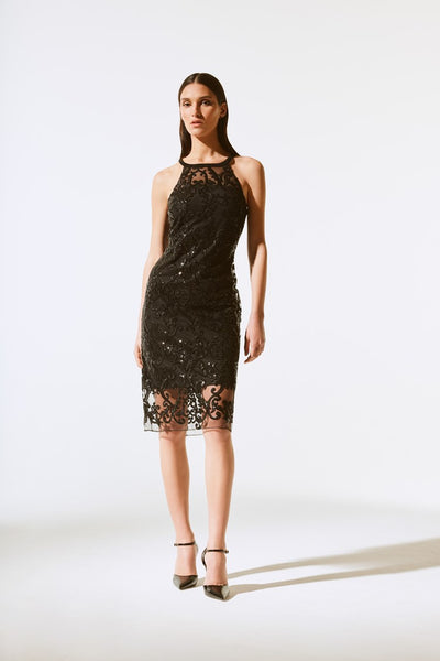 SLEEVELESS LACE AND SEQUIN DRESS 243715