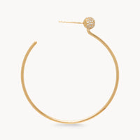 XL PAVE BALL HOOPS BY HILLBERG