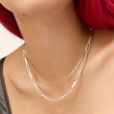 ERA ELONGATED CLIP CHAIN NECKLACE BY HILLBERG
