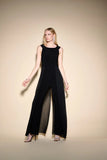 JOSEPH RIBKOFF CHIFFON OVERLAY WIDE LEG JUMPSUIT 233744