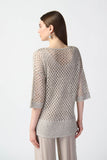 OPEN STITCH SWEATER WITH SEQUINS 241922