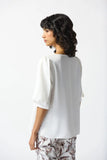 GEORGETTE STATEMENT SLEEVE TOP 242061