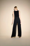 JOSEPH RIBKOFF CHIFFON OVERLAY WIDE LEG JUMPSUIT 233744