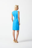 LUX TWILL SLEEVELESS SHEATH DRESS 242151