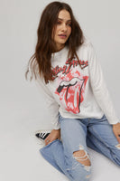 DAYDREAMER ROLLING STONES LONG SLEEVE BAND CREW