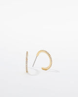 BRYAN ANTHONY SIMPLICITY PAVE HOOP EARRING