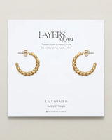 BRYAN ANTHONY ENTWINED TWISTED HOOP EARRINGS