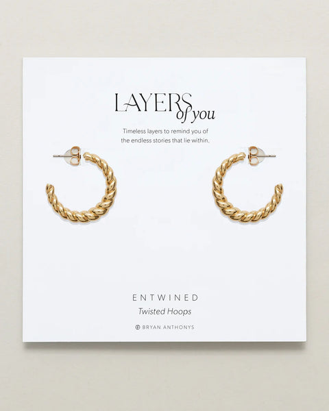 BRYAN ANTHONY ENTWINED TWISTED HOOP EARRINGS